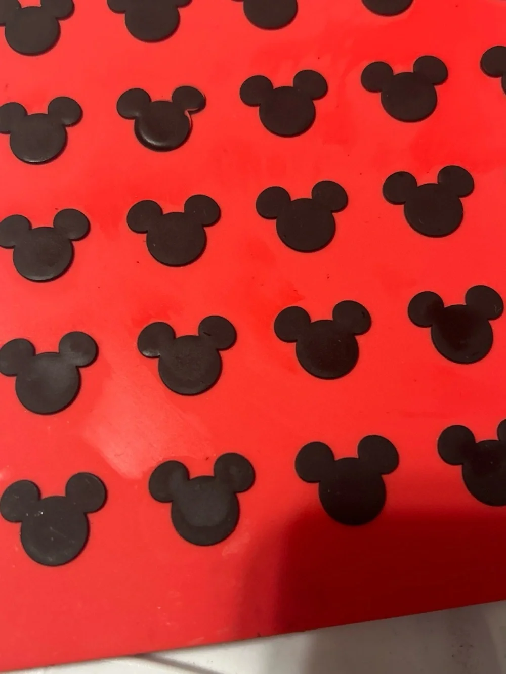 Disney Parks Mickey Minnie Red Silicone Trivets Pot Holder